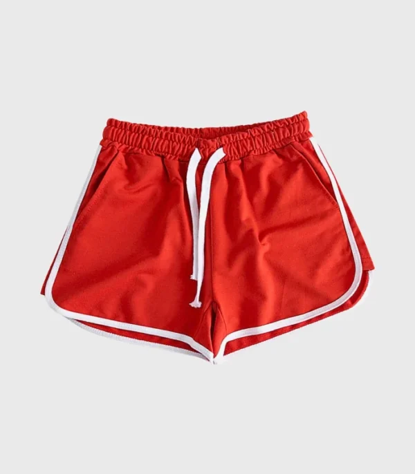 Short rouge très fashion de fripe chez SENFRIPE.